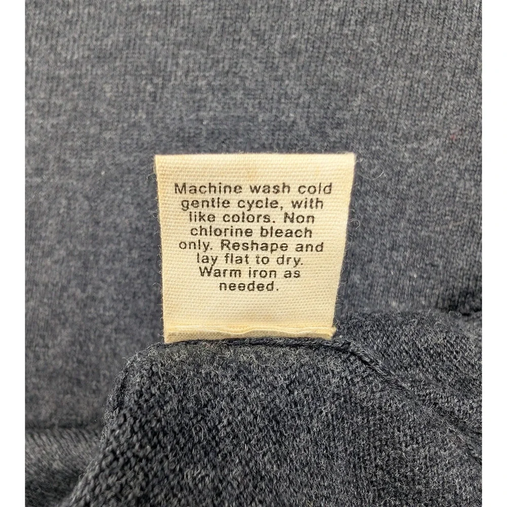 J Crew Sweater Men XS Cotton Cashmere Minimal Quiet Luxury Timeless Capsule Gray